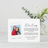 Werden Sie meine Bridesmaid, Bridesmaid-Fotokarte  Einladung (Stehend Vorderseite)