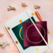 Werden Sie meine Bridesmaid Burgundy Maroon Gold Einladung