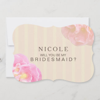 Werden Sie meine Bridesmaid Custom Invite Nicole Einladung