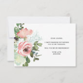 Werden Sie meine Bridesmaid-Eggshell und Blush? (Rückseite)