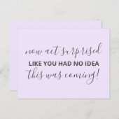 Werden Sie meine Bridesmaid einfach lustig sein? Einladungspostkarte (Vorne/Hinten)