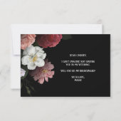 Werden Sie meine Bridesmaid Elegant Burgund Blume (Rückseite)