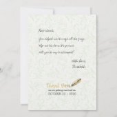 Werden Sie meine Bridesmaid eleganten Goldkinäpfel Einladung (Rückseite)