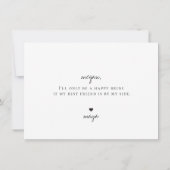 Werden Sie meine Bridesmaid-Eleganten Tropen sein? Einladung (Rückseite)