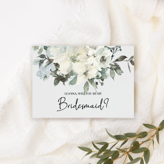 Werden Sie meine Bridesmaid Elfenbeinblüte?