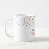 Werden Sie meine Bridesmaid Festive Confetti Tasse (Links)