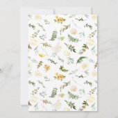 Werden Sie meine Bridesmaid Floral Elfenbeinkorall Einladung (Rückseite)