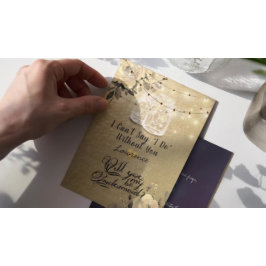 Werden Sie meine Bridesmaid Floral Mason Jar Light Einladung