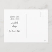 Werden Sie meine Bridesmaid-Floral sein? Feiertagspostkarte (Rückseite)