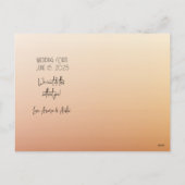 Werden Sie meine Bridesmaid-Floral sein? Feiertagspostkarte (Rückseite)