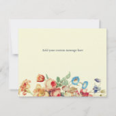 Werden Sie meine Bridesmaid Floral Vintag Einladung (Rückseite)