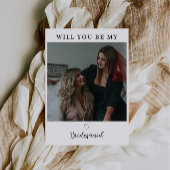 Werden Sie meine Bridesmaid-Fotokarte sein? Einladung