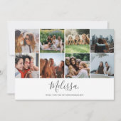 Werden Sie meine Bridesmaid-Fotosammlung sein? Einladung (Vorderseite)