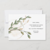 Werden Sie meine Bridesmaid Gold Sage Green Floral (Rückseite)