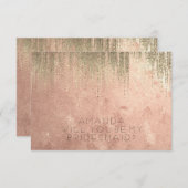 Werden Sie meine Bridesmaid Golden Rain Copper Ros Einladung (Vorne/Hinten)