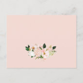 Werden Sie meine Bridesmaid Hydrangea Blush Floral Einladungspostkarte (Rückseite)