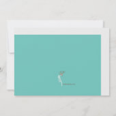 Werden Sie meine Bridesmaid-Karte Aquamarin Einladung (Rückseite)