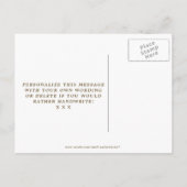 Werden Sie meine Bridesmaid-Karte boho floral Einladungspostkarte (Rückseite)