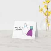 Werden Sie meine Bridesmaid-Karte personalisiert s Karte (Gelbe Blume)