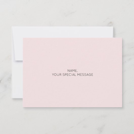 Werden Sie meine Bridesmaid-Karte - Rose Gold Glit Einladung (Rückseite)