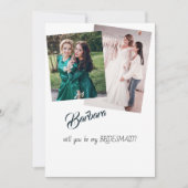 Werden Sie meine Bridesmaid-Karte sein? Dankeskarte (Vorderseite)