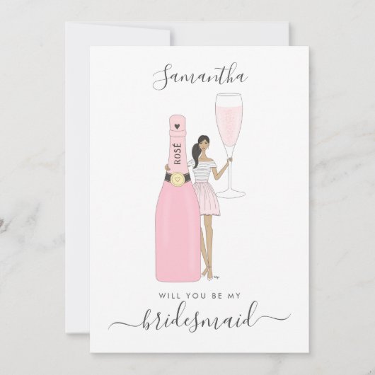 Werden Sie meine Bridesmaid-Karte sein? Einladung (Vorderseite)