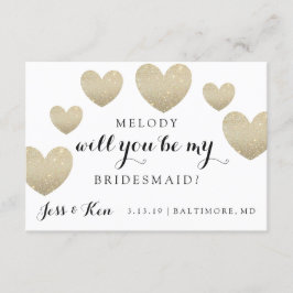 Werden Sie meine Bridesmaid-Karte sein? Einladung
