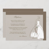 Werden Sie meine Bridesmaid-Karte sein? Einladung (Vorne/Hinten)