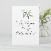 Werden Sie meine Bridesmaid-Karte sein? Einladung (Stehend Vorderseite)