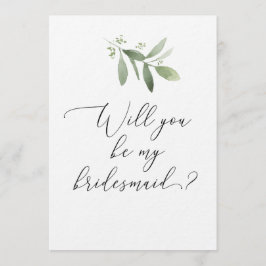 Werden Sie meine Bridesmaid-Karte sein? Einladung