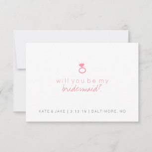 Werden Sie meine Bridesmaid-Karte sein? Einladung