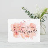 Werden Sie meine Bridesmaid-Karte sein? Einladung (Stehend Vorderseite)