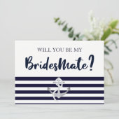 Werden Sie meine Bridesmaid-Karte sein? Einladung (Stehend Vorderseite)