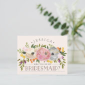 Werden Sie meine Bridesmaid-Karte sein? Einladung (Stehend Vorderseite)