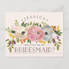 Werden Sie meine Bridesmaid-Karte sein? Einladung