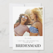 Werden Sie meine Bridesmaid-Karte sein? Einladung (Vorderseite)
