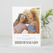 Werden Sie meine Bridesmaid-Karte sein? Einladung (Stehend Vorderseite)