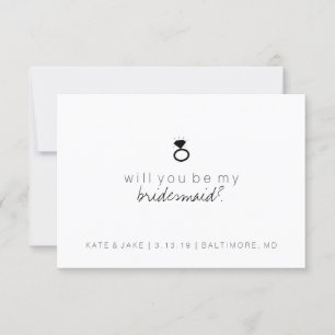 Werden Sie meine Bridesmaid-Karte sein? Einladung