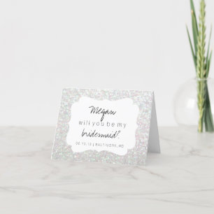 Werden Sie meine Bridesmaid-Karte sein - Fab Day I Einladung