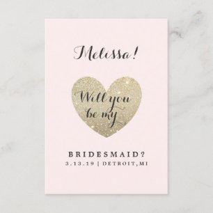 Werden Sie meine Bridesmaid-Karte sein - Herzklapp Einladung