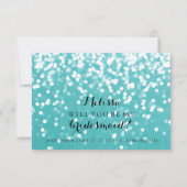 Werden Sie meine Bridesmaid-Karte sein - Ihr Funke Einladung (Vorderseite)