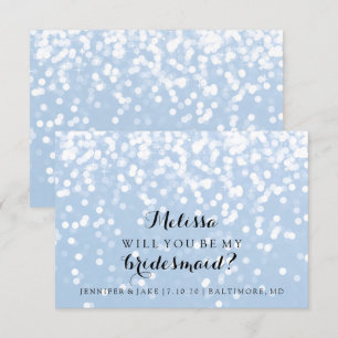 Werden Sie meine Bridesmaid-Karte sein - Ihr Funke Einladung