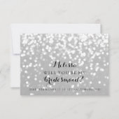 Werden Sie meine Bridesmaid-Karte sein - Ihr Funke Einladung (Vorderseite)