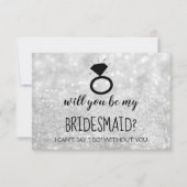 Werden Sie meine Bridesmaid-Karte sein - Ihr Ring Einladung (Vorderseite)