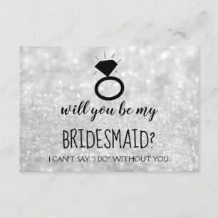 Werden Sie meine Bridesmaid-Karte sein - Ihr Ring Einladung