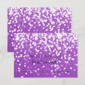 Werden Sie meine Bridesmaid-Karte sein - Lila funk Einladung (Vorne/Hinten)