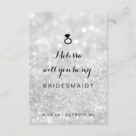 Werden Sie meine Bridesmaid-Karte sein - Lit Fab S Einladung