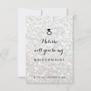 Werden Sie meine Bridesmaid-Karte sein - Ring Fab  Einladung
