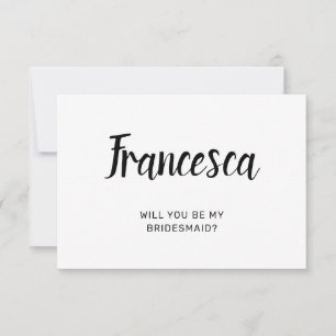 Werden Sie meine Bridesmaid-Karten sein? Dankeskarte