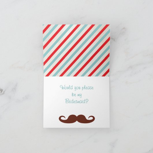 Werden Sie meine Bridesmaid-Karten sein? Einladung (Innenseite)